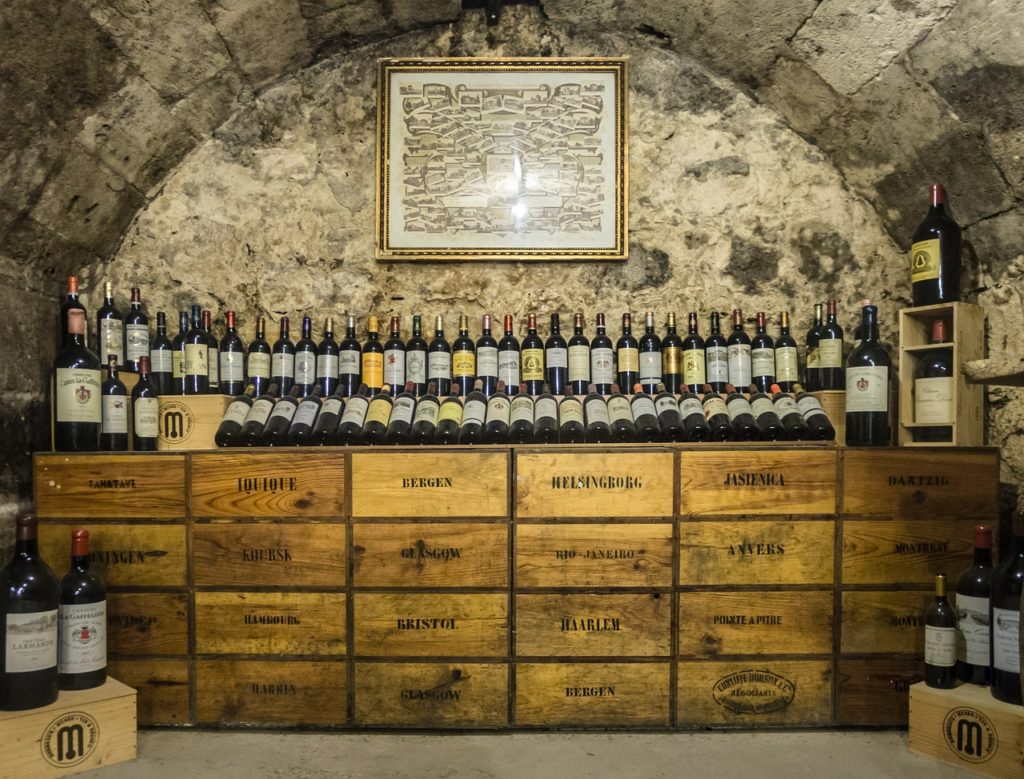 Burgundy wine cellar France